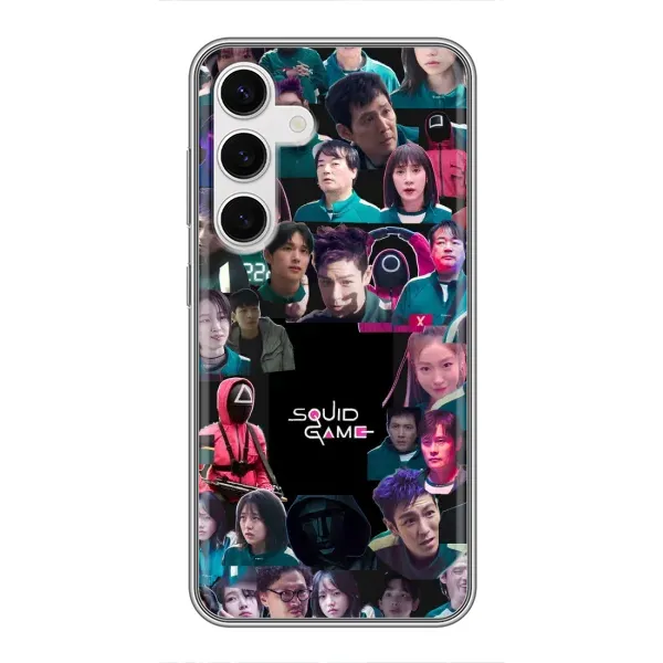 Чохол з принтом «Колаж Гра кальмара» для Samsung Galaxy S24