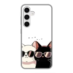 Чохол з малюнком кіт на Samsung Galaxy S24 (Коти в окулярах)