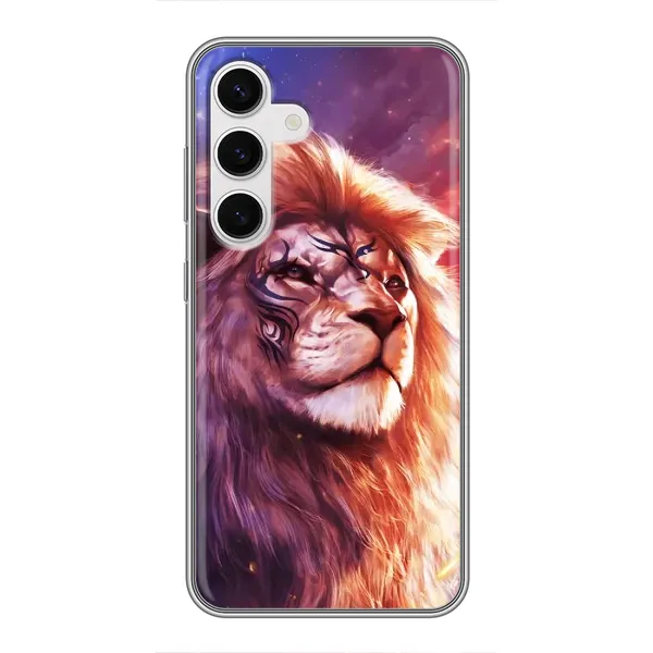 Чохол з принтом «Красочний Лев» для Samsung Galaxy S24