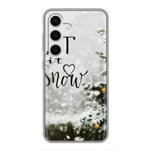 Новорічні, Святкові Чохли для Samsung Galaxy S24 - 2024 год (Let it snow)