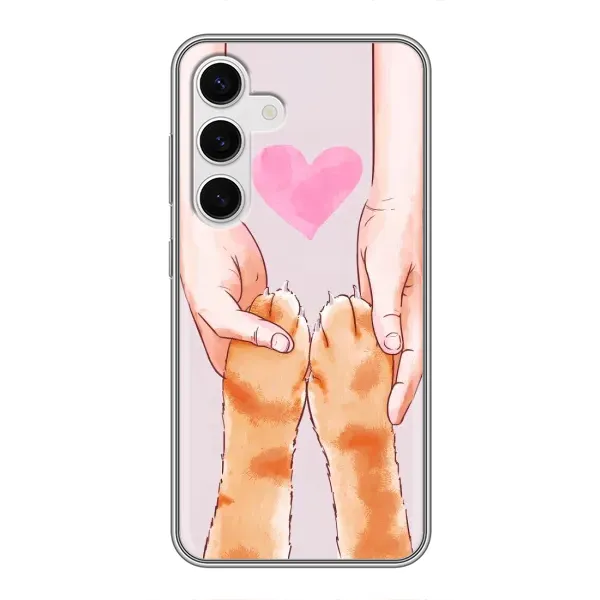Чехол с принтом «Любовь к котикам» для Samsung Galaxy S24
