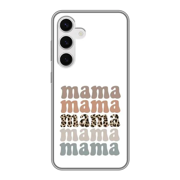 Чехол с принтом «Текстовый коллаж мама» для Samsung Galaxy S24 Чехол с принтом «Текстовый коллаж мама» для Samsung Galaxy S24