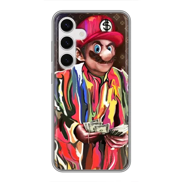Чехол с принтом «Mario LV» для Samsung Galaxy S24