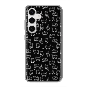Чохол з принтом для Samsung Galaxy S24 (AlphaPrint) Модні коти (Маленькі котики)