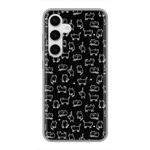 Чехол с принтом «Меленькие котики» для Samsung Galaxy S24