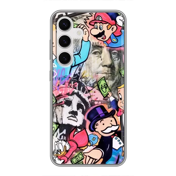 Чехол с принтом «Monopoly man» для Samsung Galaxy S24