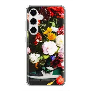Бренднові Чохли для Samsung Galaxy S24 - (PREMIUMPrint) (Nike цветы)