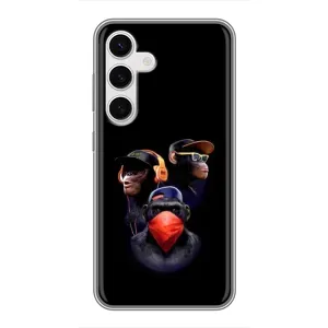 Чохол з Мавпами Samsung Galaxy S24 - (AlphaPrint) (Три мавпи)