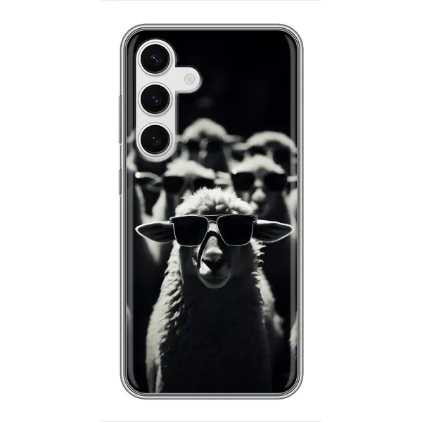 Чехол с принтом «Овечка в очках» для Samsung Galaxy S24