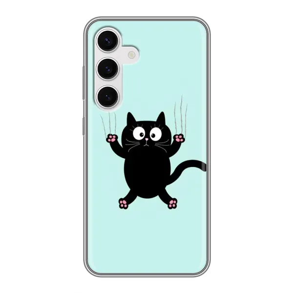 Чехол с принтом «Падающий кот» для Samsung Galaxy S24