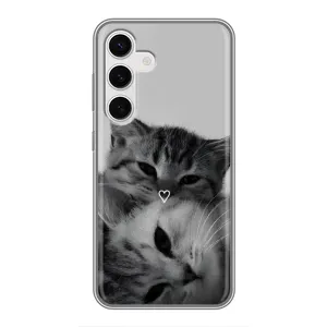Чохол з малюнком кіт на Samsung Galaxy S24 (Пара котів)