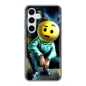 Чохол для Самсунг Галаксi S24 - (AlphaPrint) з принтом (ТОП продажів) (Хлопець смайл)