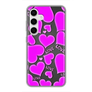 Чехлы для любимой на Самсунг Галаксi S24 (VPrint) (Pink hearts)