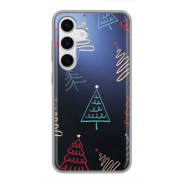 Чехол с принтом «Рождественские елки» для Samsung Galaxy S24 Чехол с принтом «Рождественские елки» для Samsung Galaxy S24