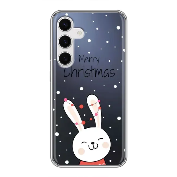 Чехол с принтом «Рождественский заяц» для Samsung Galaxy S24 Чехол с принтом «Рождественский заяц» для Samsung Galaxy S24