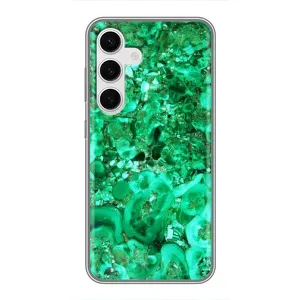 Мраморний чехол на Samsung Galaxy S24 (VPrint) (Салатовий Мрамор)