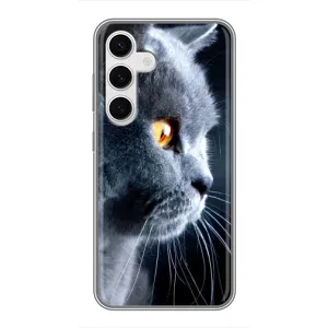 Чохли з Котиками для Samsung Galaxy S24 (VPrint) (Сірий Кіт)