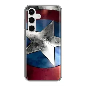 Чохол МАРВЕЛ для Самсунг Галаксi S24 (AlphaPrint) (Щит Капітана Америки)