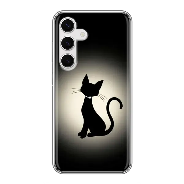 Чехол с принтом «Силуэт котика» для Samsung Galaxy S24