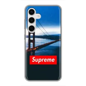 Чеохол для Samsung Galaxy S24 з картинкою Supreme (AlphaPrint) (Стиль Supreme)