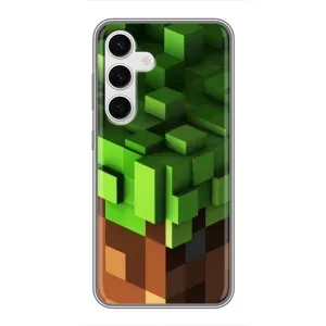 Чохол Майнкрафт на Samsung Galaxy S24 (AlphaPrint) Minecraft (текстура Майнкрафт)