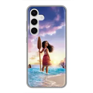 Чохол з мультфільмом Ваяна Samsung Galaxy S24 (Моана з веслом)