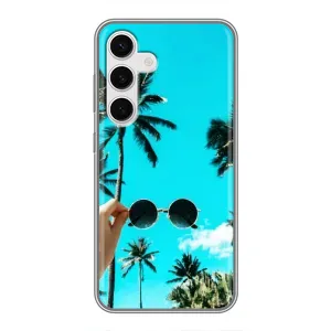Силіконовий чохол з КАРТИНКАМИ літо для Samsung Galaxy S24 (AlphaPrint) (Погляд літо)