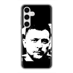 Чохол для Samsung Galaxy S24 (AlphaPrint - с принтом Зеленського) (Зеленский АРТ)