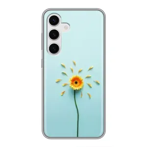 Чохли з квітами для Samsung Galaxy S24 (VPrint) (Жовта квітка)
