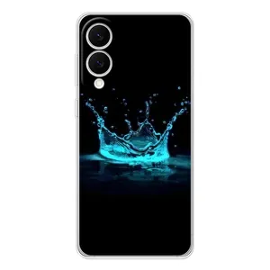 Чехол с Короной Самсунг Галакси С25 Эдж - (AlphaPrint) (Капля короны)
