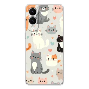 Чехол с рисунком кот на Samsung Galaxy S25 Edge (Коллаж котов)