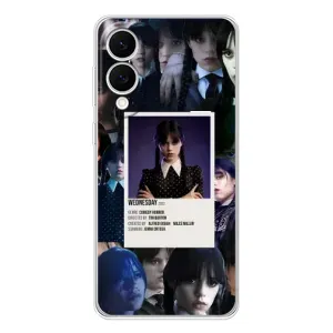 Чехлы Венсдей на Samsung Galaxy S25 Edge Уэнсдей (AlphaPrint) (коллаж Уэнздей)