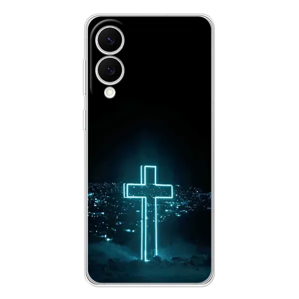 Чехол с принтом «Крест и город» для Samsung Galaxy S25 Edge Чехол с принтом «Крест и город» для Samsung Galaxy S25 Edge