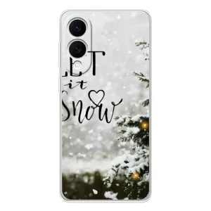 Новогодние, Праздничные Чехлы для Samsung Galaxy S25 Edge - 2024 год (Let it snow)