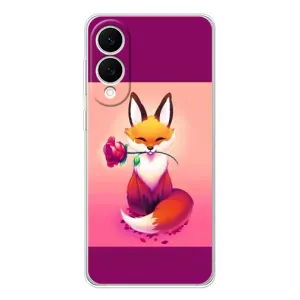 Чохли з картинкою Лисичка для Samsung Galaxy S25 Edge (VPrint) (Лиса з трояндою)
