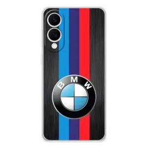 Чехол для Самсунг Галакси С25 Эдж - с принтом БМВ (AlphaPrint) (Лого BMW)