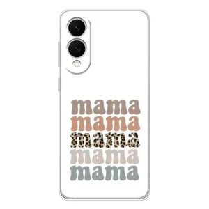 Чехлы для мамы на Samsung Galaxy S25 Edge (Текстовый коллаж мама)
