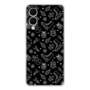 Новогодние, Праздничные Чехлы для Samsung Galaxy S25 Edge - 2024 год (Новогодний фон)