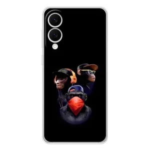 Чехол с Обезьянами Samsung Galaxy S25 Edge - (AlphaPrint) (Три обезьяны)