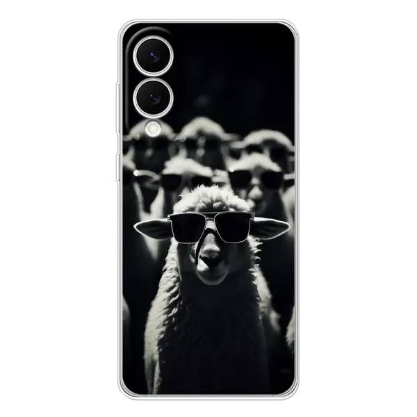 Чохол з принтом «Овечка в окулярах» для Samsung Galaxy S25 Edge Чохол з принтом «Овечка в окулярах» для Samsung Galaxy S25 Edge