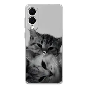Чехол с рисунком кот на Samsung Galaxy S25 Edge (Пара котов)
