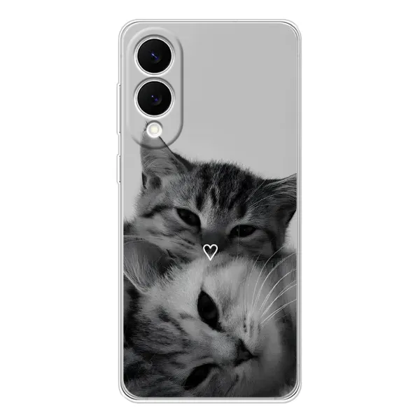 Чохол з принтом «Пара котів» для Samsung Galaxy S25 Edge