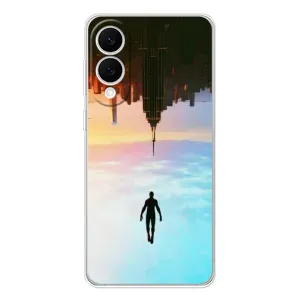 Чехол с человеком пауком для Samsung Galaxy S25 Edge - (AlphaPrint) (Паук человек)