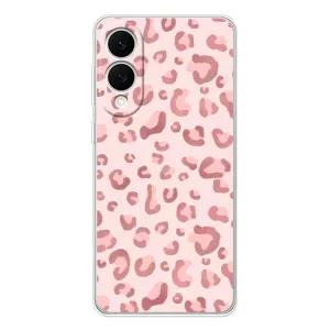 Чехол с розовым рисунком для Samsung Galaxy S25 Edge (Розовый леопард)