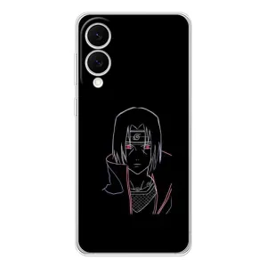 Чехлы на тему: Итачи Учиха для Samsung Galaxy S25 Edge (AlphaPrint) (силуэт Итачи)