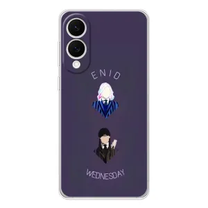 Чехлы Венсдей на Samsung Galaxy S25 Edge Уэнсдей (AlphaPrint) (Уэнздей и подруга)