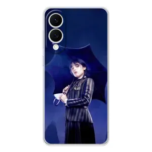 Чехлы Венсдей на Samsung Galaxy S25 Edge Уэнсдей (AlphaPrint) (Уэнздей с зонтом)