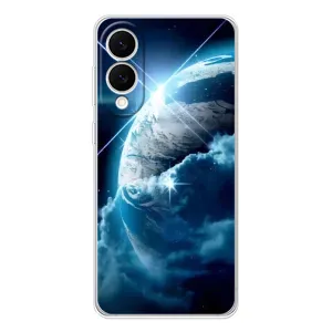 Космические Чехлы для Самсунг Галакси С25 Эдж (VPrint) (Земля с космоса)