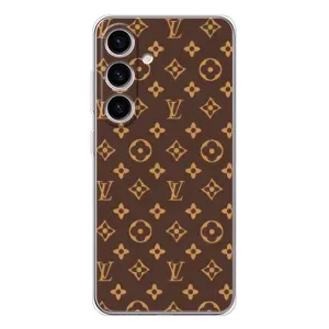 Чехлы Луи Витон для Samsung Galaxy S25 FE (AlphaPrint - LOUIS VUITTON) (фон LOUIS VUITTON)