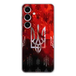 Украинские Чехлы для Samsung Galaxy S25 FE с картинкой УПА (AlphaPrint) (ГЕРБ УПА)